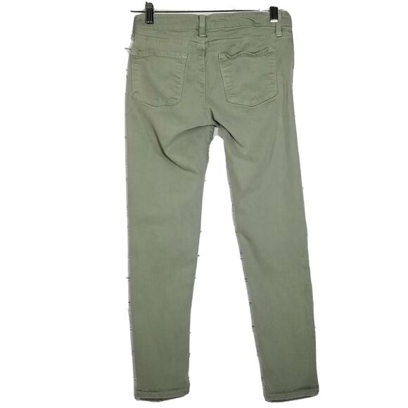 Just Black Womens Jeans Pants Size 25 Green Stretch Tapered SF67 - Picture 2 of 8